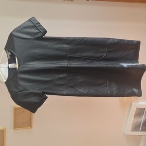 Black Faux Leather dress size 4